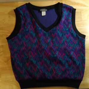Vintage Baroness de Wayne Psychedelic Sweater Vest